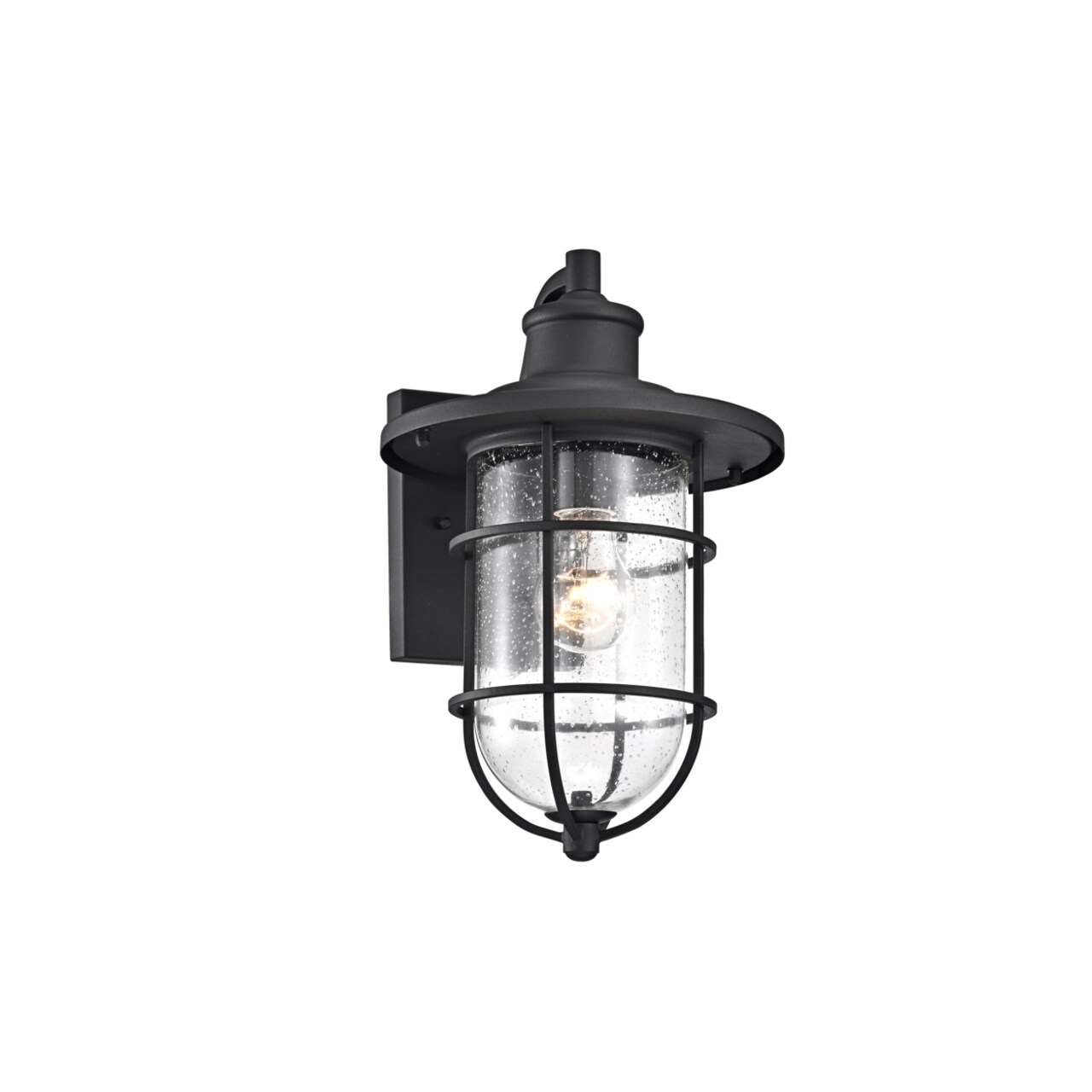 CHLOE Lighting Lighting MARKUS Transitional 1 Light Textured Black Outdoor Wall Sconce 14" Height